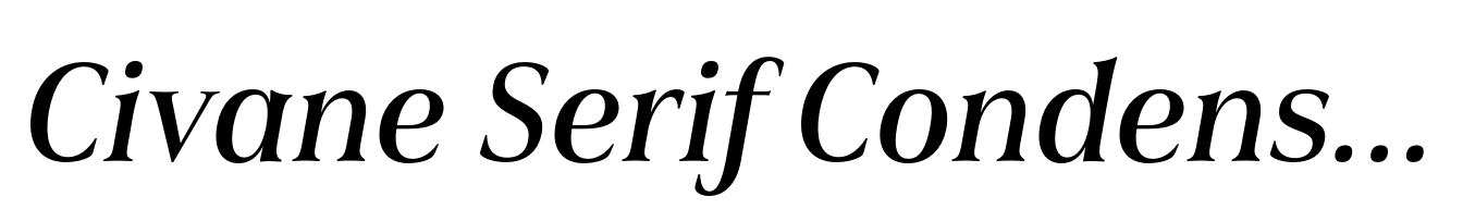 Civane Serif Condensed Medium Italic